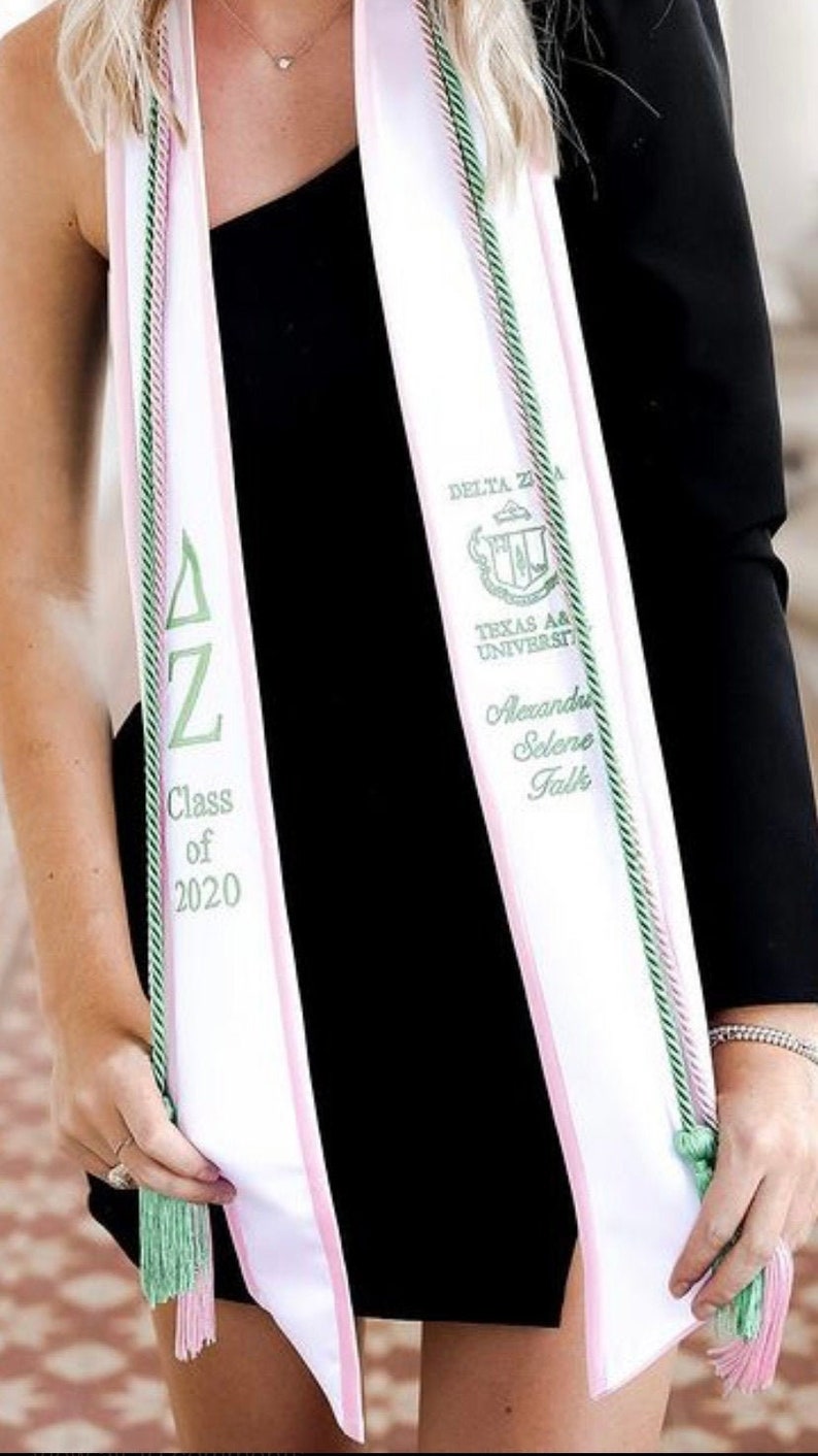 Delta Zeta Graduation Stoles