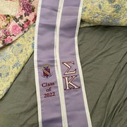 Customized Sigma Kappa Graduation Stoles