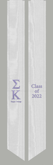 Customized Sigma Kappa Graduation Stoles