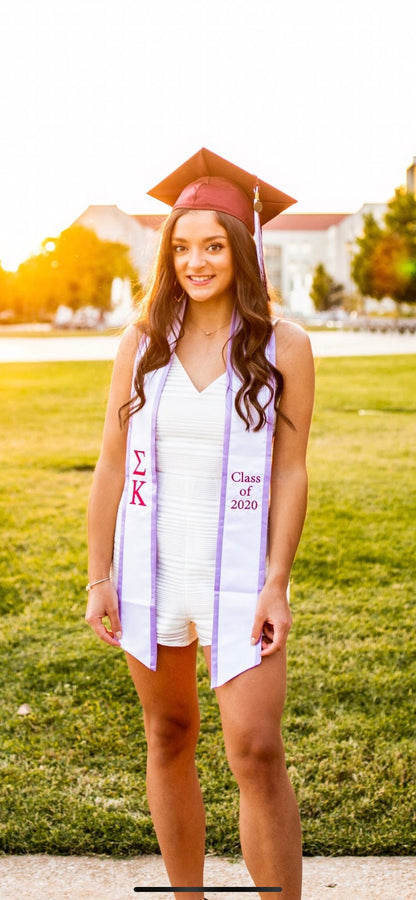 Sigma Kappa Graduation Stoles