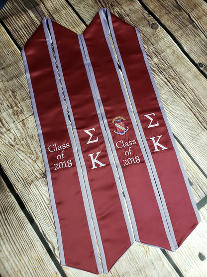 Sigma Kappa Graduation Stoles