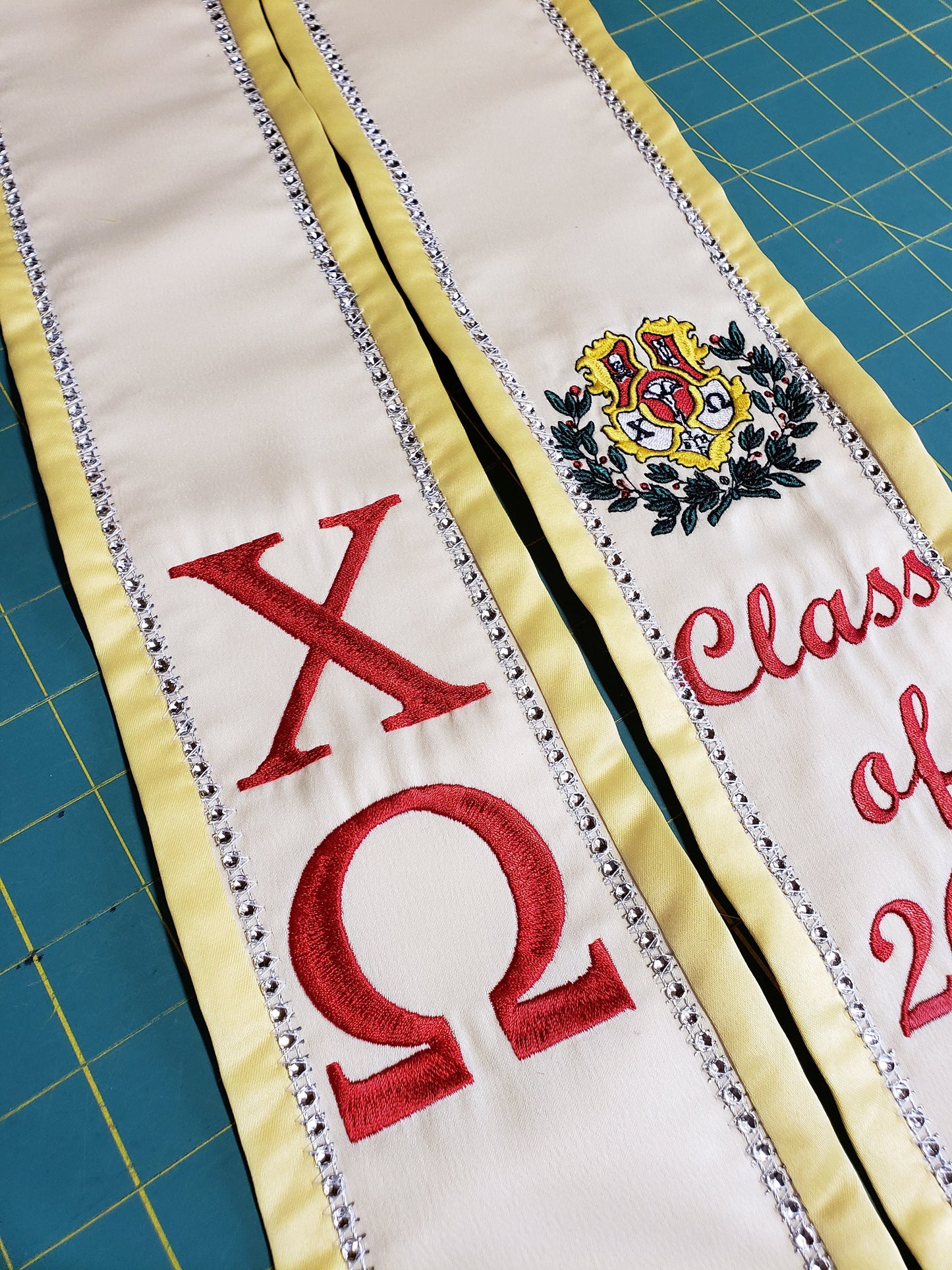Chi Omega Graduation Stole