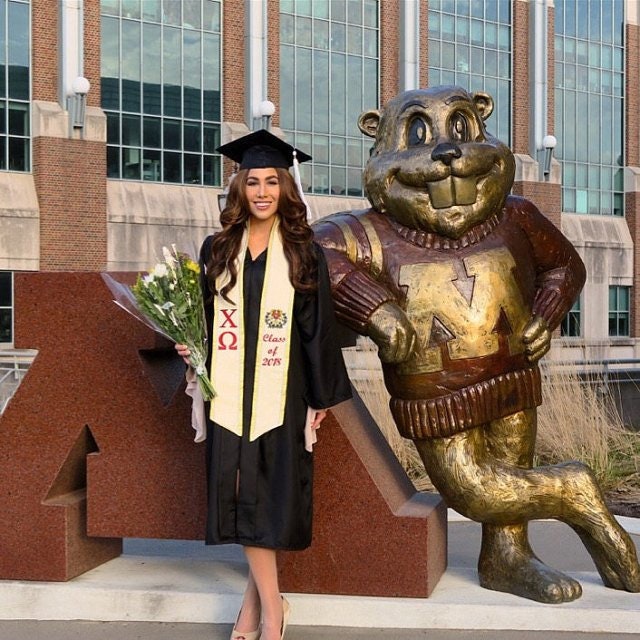 Chi Omega Graduation Stole