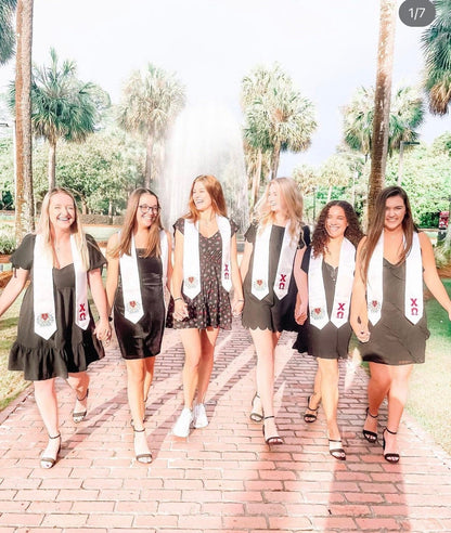 Chi Omega Graduation Stole