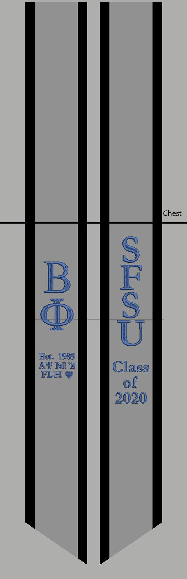 Beta Phi Graduation Stoles