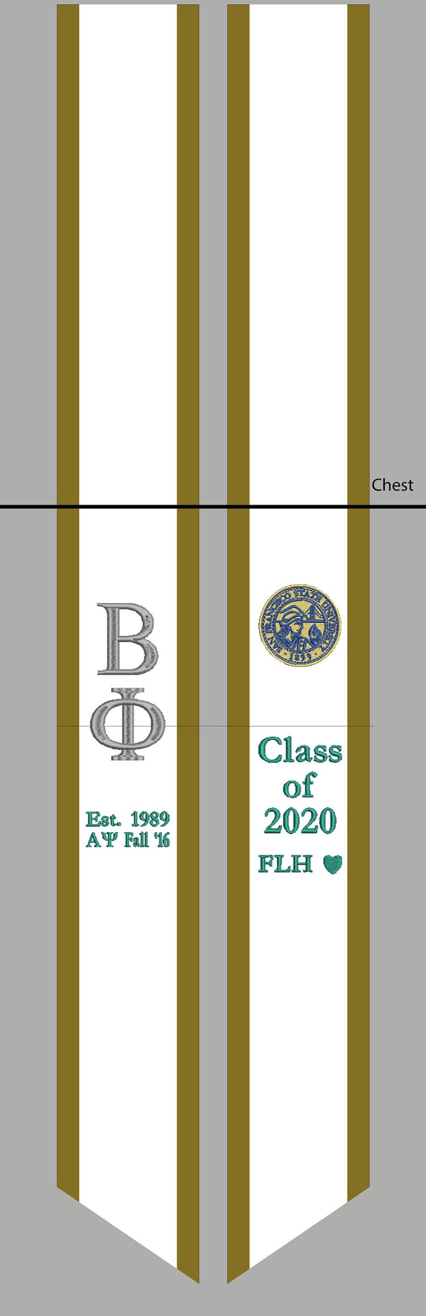 Beta Phi Graduation Stoles