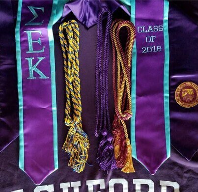 Sigma Epsilon Kappa Graduation Stoles