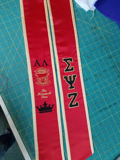 Sigma Psi Zeta Graduation Stoles
