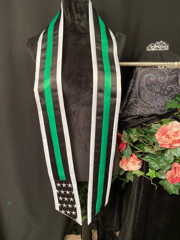 custom graduation stoles bridal satin