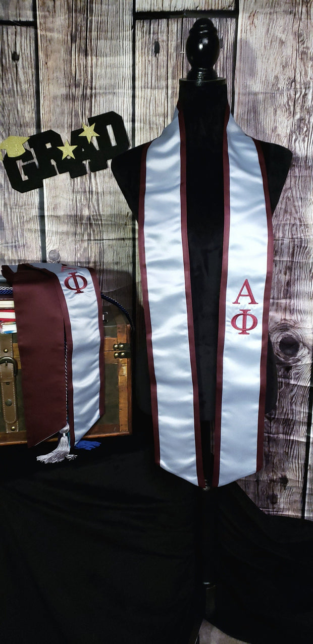 Alpha Phi Graduation Stoles