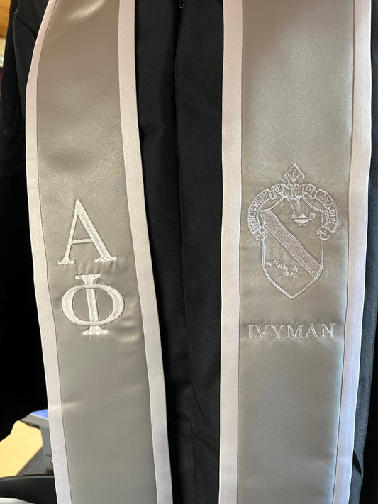 Alpha Phi Graduation Stoles