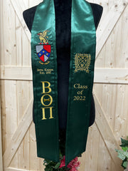 Beta Theta Pi graduation stoles
