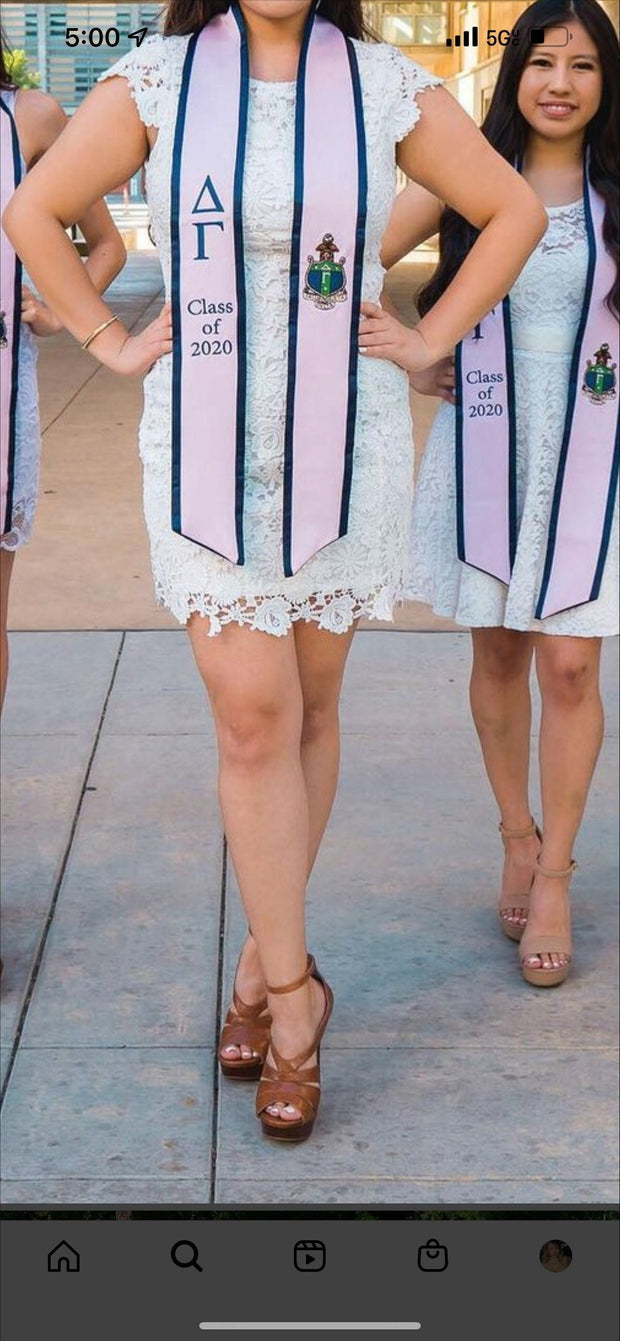Delta Gamma Graduation Stole