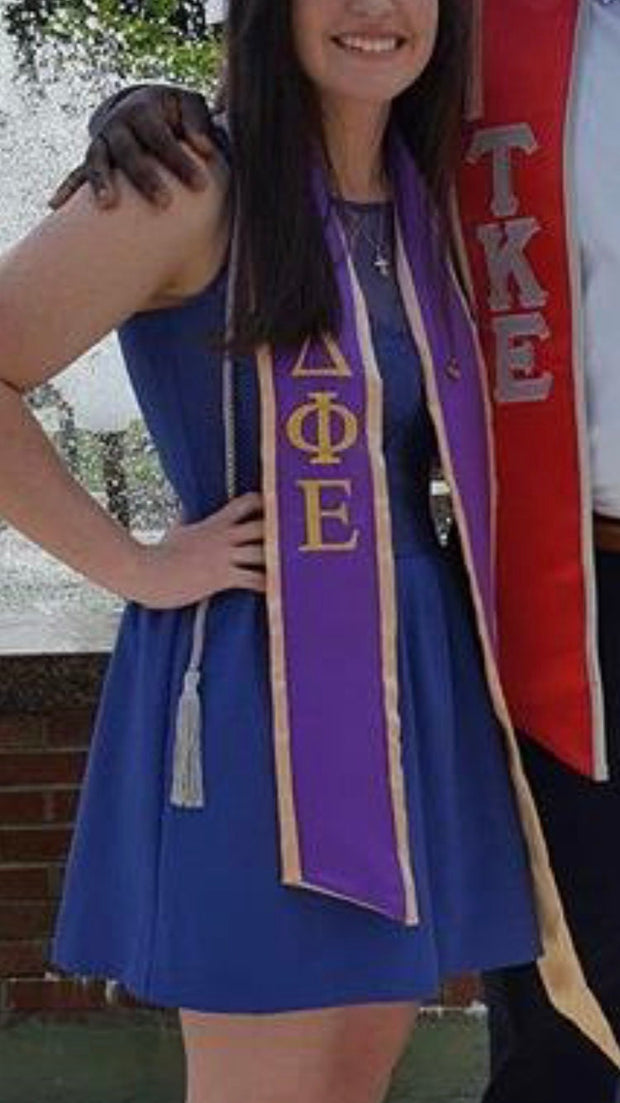 Delta Phi Epsilon graduation stole