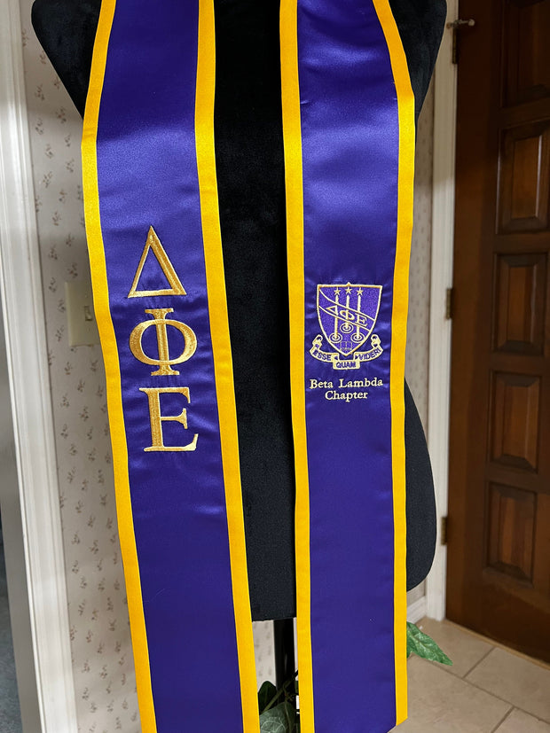 Delta Phi Epsilon Graduation Stoles