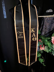 Kappa Alpha Theta graduation stoles