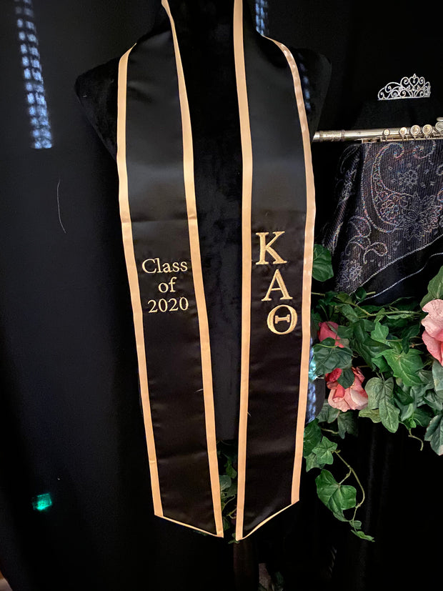 Kappa Alpha Theta graduation stoles
