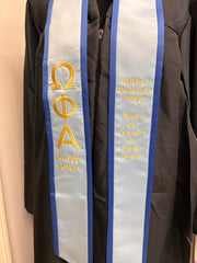 Omega Phi Alpha Graduation Stoles