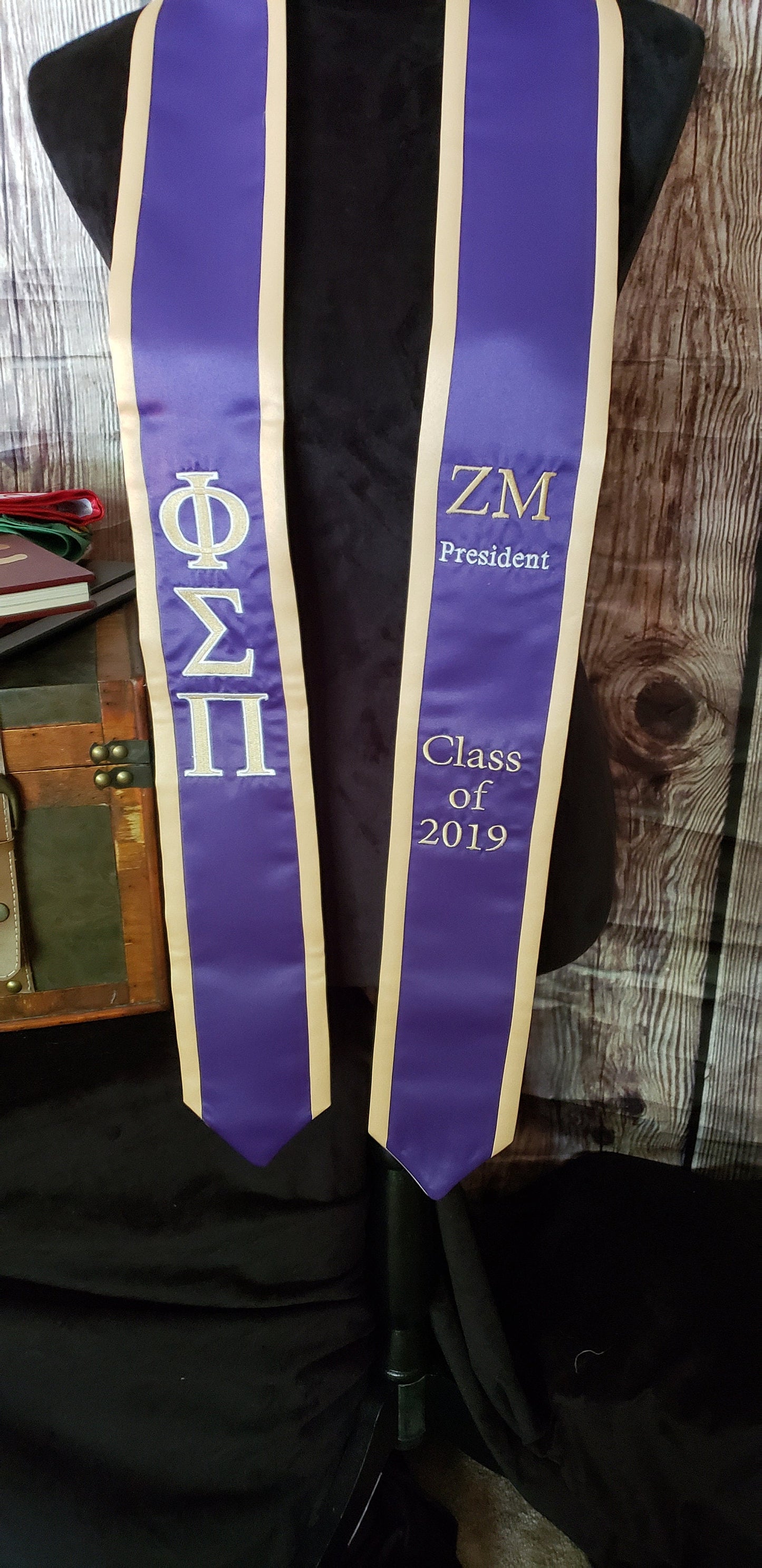 Phi Sigma Pi Graduation Stoles