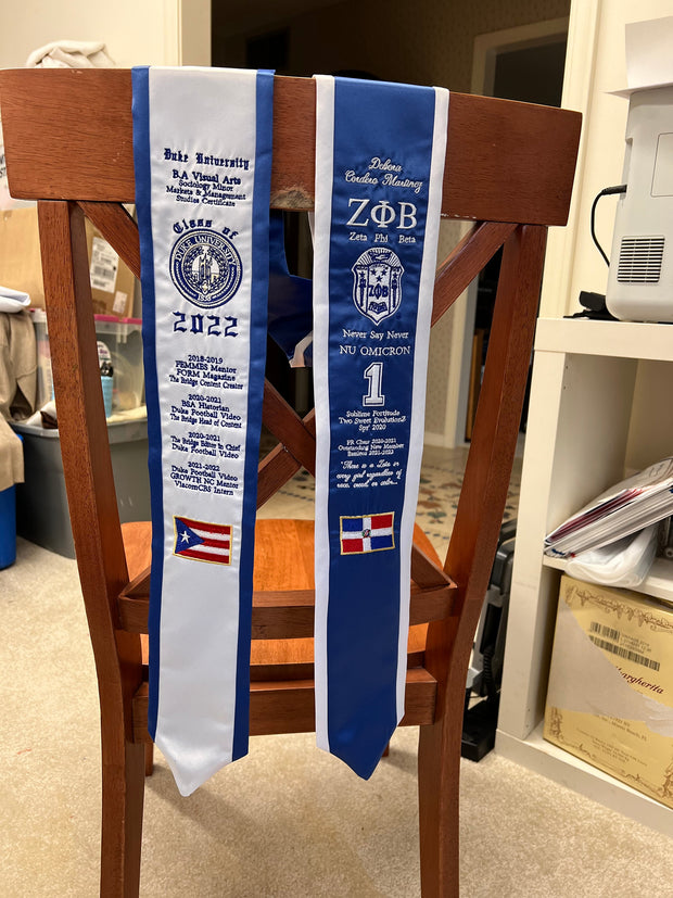 Zeta Phi Beta Graduation Stoles