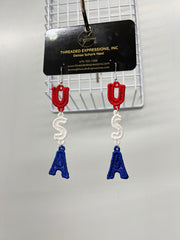 Patriotic Lace Earrings
