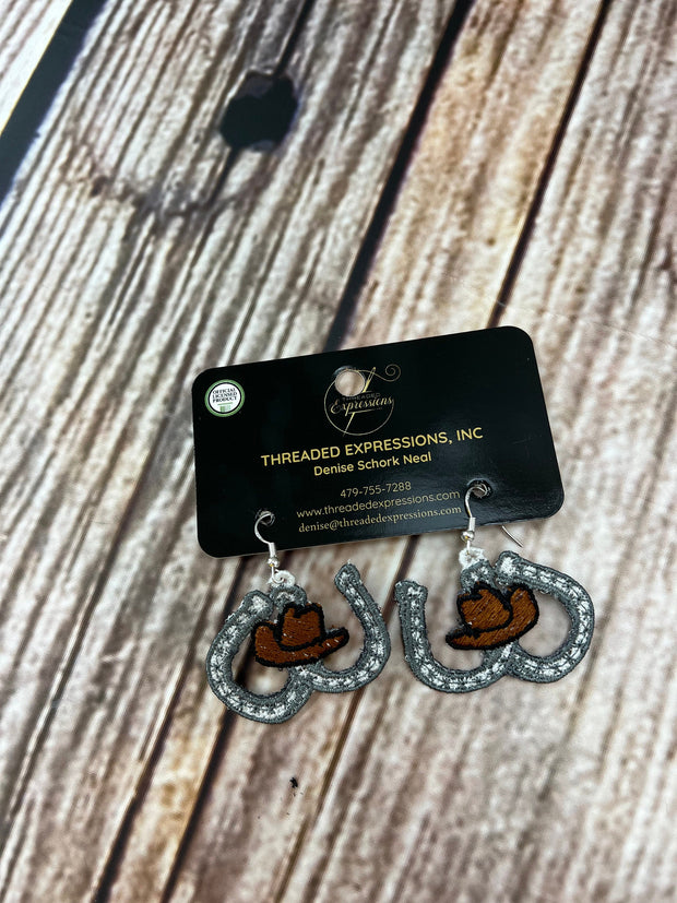 Sterling Silver Horseshoe Earrings