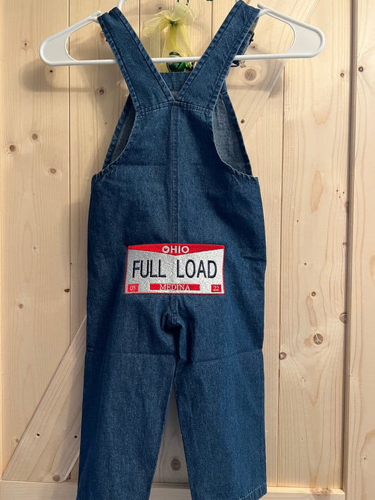 Toddler Overalls w/License Plate