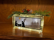 Nativity Shadow Glass Block