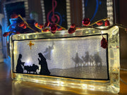 Nativity Shadow Glass Block