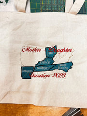 Large Zipper Tote Bag