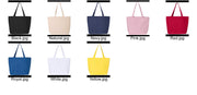 Large Zipper Tote Bag