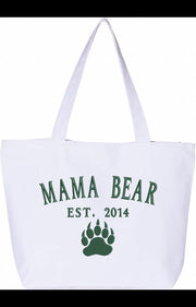 Large Zipper Tote Bag