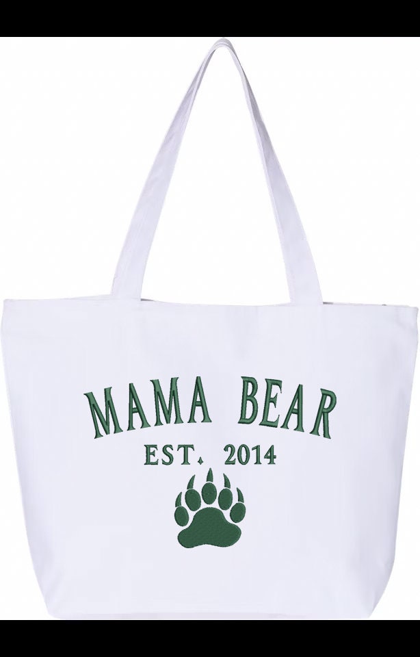 Large Zipper Tote Bag