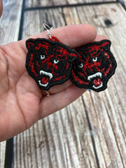 custom team lace earrings