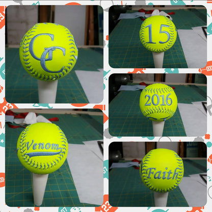 Embroidered Softballs